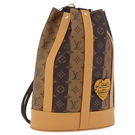 Borsa Messenger LOUIS VUITTON Monogram Stripe Randonnee M45968 LV Auth 198698M