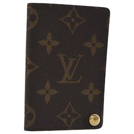 LOUIS VUITTON Monogram Porto Cartes Crdit Pression Card Case M60937 Auth BA15033