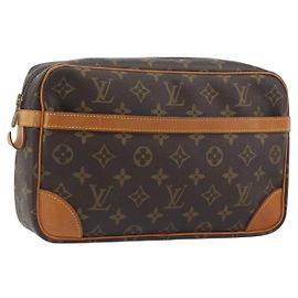 LOUIS VUITTON Monogram Compiegne 28 Clutch Bag M51845 LV Auth 197477