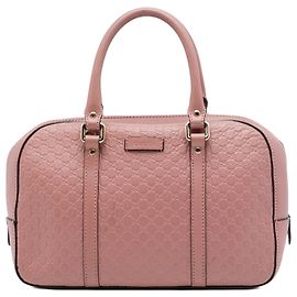 Bolso Satchel Gucci Small Microguccissima Rosa