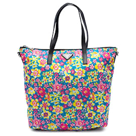 Bolso Prada Tessuto Stampato Azul