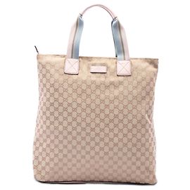 Tote Verticale Gucci GG Canvas Web beige