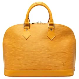 Borsa a mano Louis Vuitton Epi Alma PM Gialla
