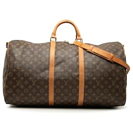Louis Vuitton Monogram Keepall Bandouliere 60 Reisetasche Braun