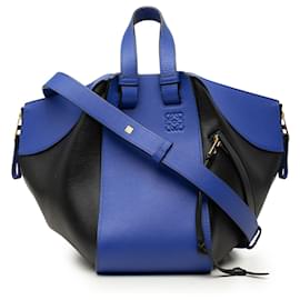 Borsa LOEWE Small Hammock bicolore in pelle di vitello blu - Loewe