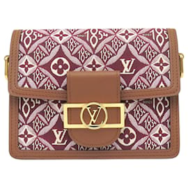 Bolso bandolera Mini Dauphine de jacquard Monogram Since 1854 rojo Louis Vuitton
