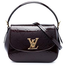 Borsa Satchel Louis Vuitton Monogram Vernis Pasadena Purple