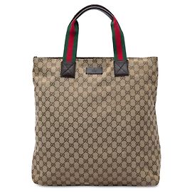 Tote Verticale Gucci GG Canvas Web beige