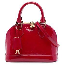 Borsa Satchel Louis Vuitton Monogram Vernis Alma BB Rosa
