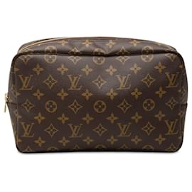 Borsa a pochette Louis Vuitton Monogram Trousse Toilette 28 Marrone