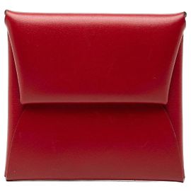 Portamonete Bastia in pelle Box Calfskin rosso Hermès
