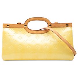 Louis Vuitton Monogram Vernis Roxbury Drive Satchel Gelb