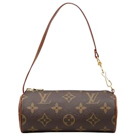 Borsa a mano Louis Vuitton Monogram Papillon Pochette Marrone