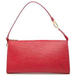 Borsa a tracolla Louis Vuitton Epi Pochette Accessoires rossa