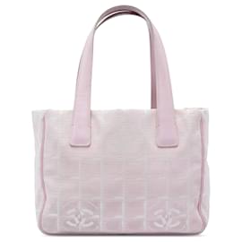 Borsa Tote Chanel New Travel Line in Nylon Rosa