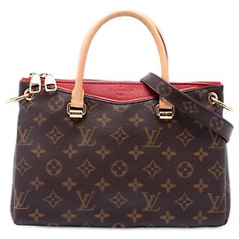Borsa Satchel Louis Vuitton Monogram Pallas BB Marrone