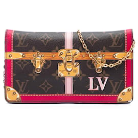 Borsa a Tracolla Louis Vuitton Monogram Summer Trunks Pochette Weekend Marrone