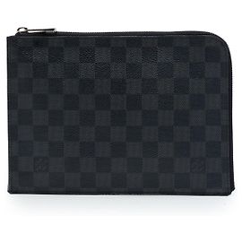 Borsa a pochette Louis Vuitton Damier Graphite Pochette Jour PM nera