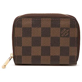 Portamonete Zippy Louis Vuitton Damier Ebene Marrone