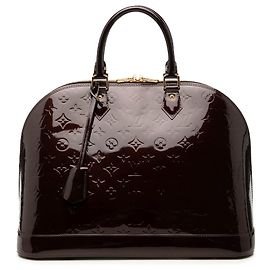 Borsa Louis Vuitton Monogram Vernis Alma GM Purple