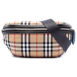 Bolso cinturón Sonny de nailon Burberry House Check beige