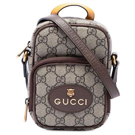 Borsa Satchel Mini GG Supreme Neo Vintage Gucci Beige