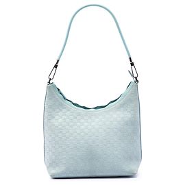 Borsa a tracolla in camoscio blu Gucci Square G