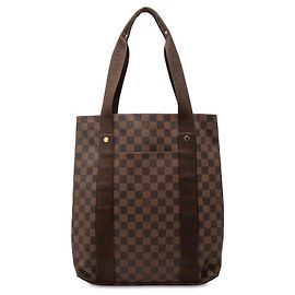 Borsa Tote Louis Vuitton Damier Ebene Cabas Beaubourg Marrone