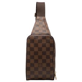 Borsa a tracolla Louis Vuitton Damier Ebene Geronimos marrone