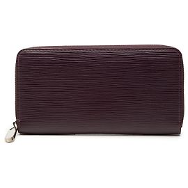 Cartera larga Zippy Louis Vuitton de cuero Epi púrpura