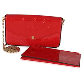 Louis Vuitton Red Monogram Vernis Felicie Pochette