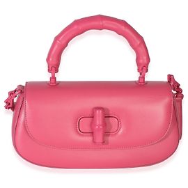 Borsa Gucci Medium Bamboo Diva in pelle di vitello rosa