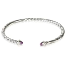 Bracciale Cable Classic David Yurman in argento sterling, ametista e diamante