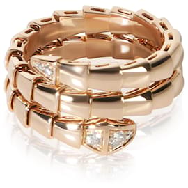 BVLGARI Serpenti Viper Wrap Ring aus Roségold und Diamanten - Bulgari