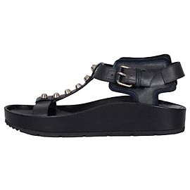 Sandali Balenciaga in pelle nera e argento, EU 38 usati