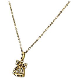 Colar com pingente Christian Dior em ouro amarelo