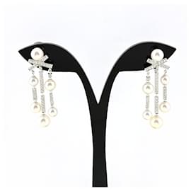 Orecchini a clip Chanel Diamanti e Perle