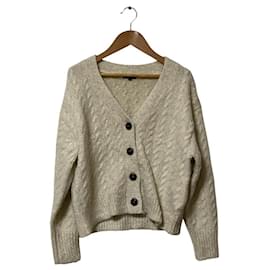 Autre Marque PLST Zopfstrick-Cardigan mit Lurex