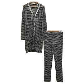 Autre Marque Conjunto de punto crochet bordado Missoni