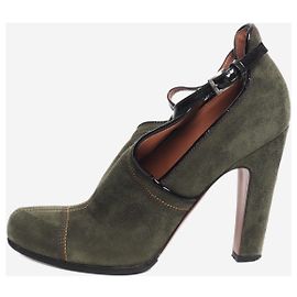 Alaïa Saltos de camurça verde - tamanho EU 35.5 (UK 2.5)