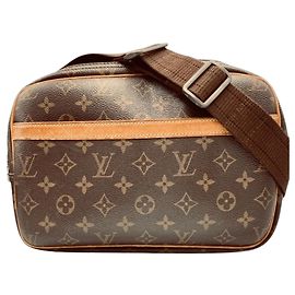 Borsa a tracolla stile Messenger Louis Vuitton Monogram Reporter PM