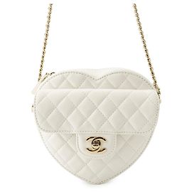 Borsa a tracolla Chanel Matelassé a forma di cuore