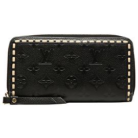 Cartera Zippy Louis Vuitton Black Monogram Empreinte Whipstitch