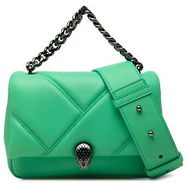 Bulgari Bvlgari Serpenti Cabochon Mini Leder-Satchel in Grün