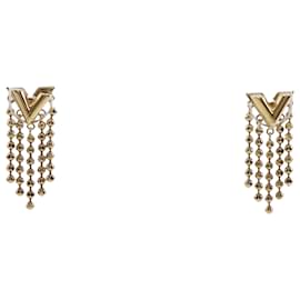 Orecchini Louis Vuitton Gold Gold Plated Essentials V Skin Push Back