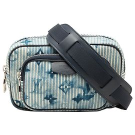Pouch Outdoor Louis Vuitton Blue Monogram Denim Watercolor Hickory Stripes