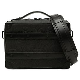 Louis Vuitton Black Monogram Taurillon Handle Soft Trunk