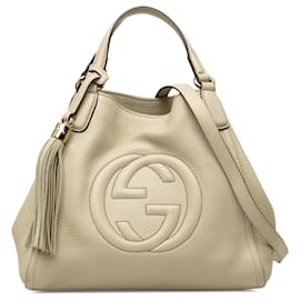 Borsa Soho Satchel Gucci in pelle marrone Small