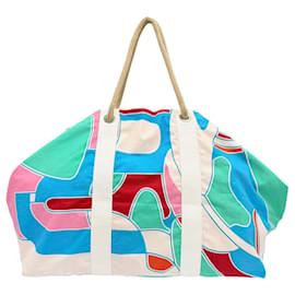 Hermès Blue Printed Canvas Drapeaux Au Vent