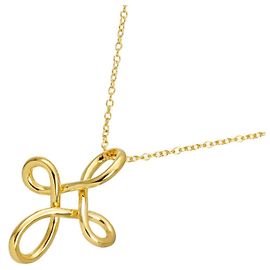 Collana lunga Tiffany & Co. Infinity Cross in oro giallo 18K